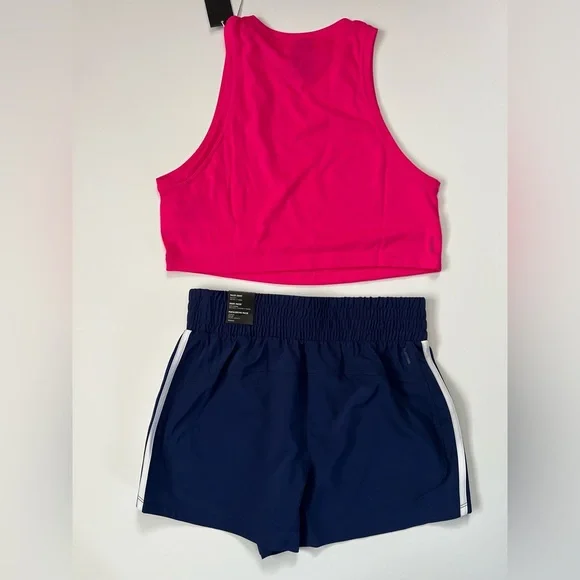 Adidas Workout Set – Pacer Training Shorts & Train Essentials Boxy Tank - Picture 2 of 7